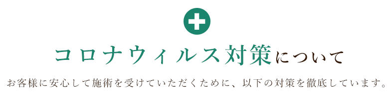 コロナウィルス対策